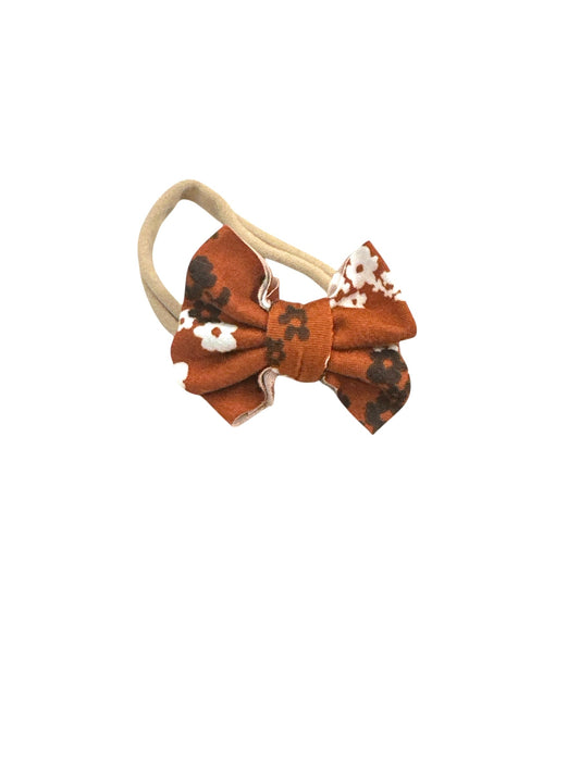 October Floral Nylon Bow
