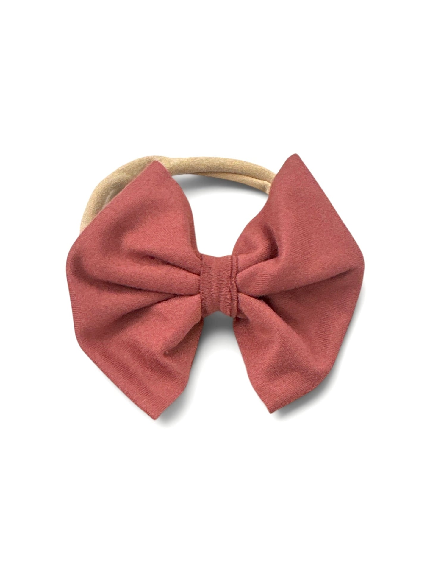 Dusty Rose Nylon Bow