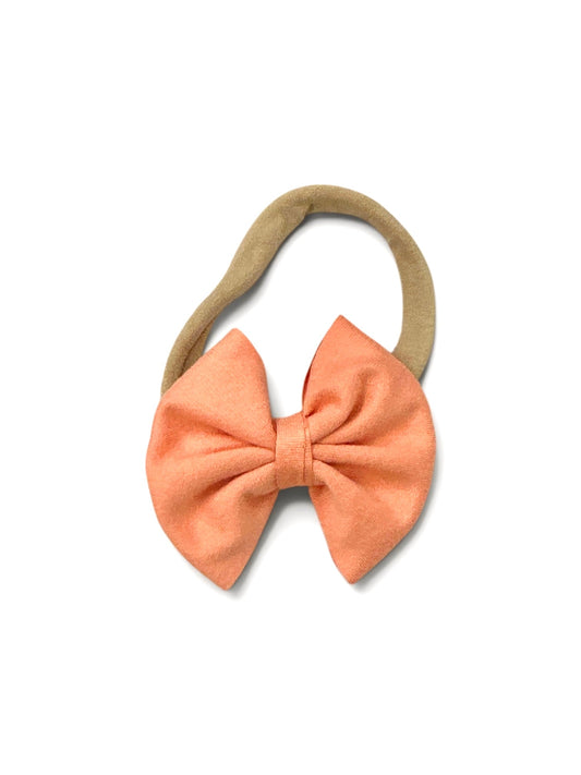 Peach Nylon Bow