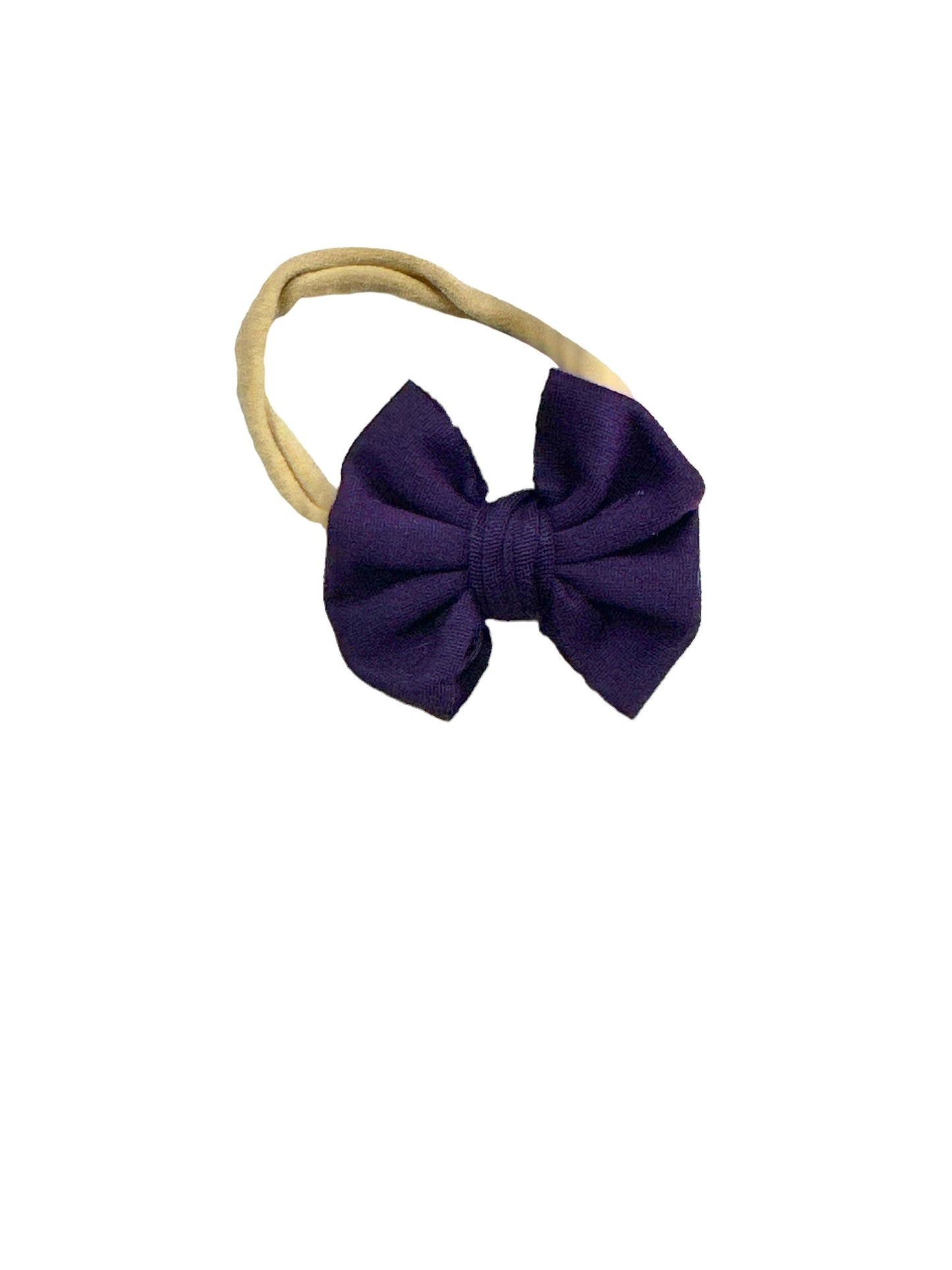 Eggplant Purple Nylon Bow