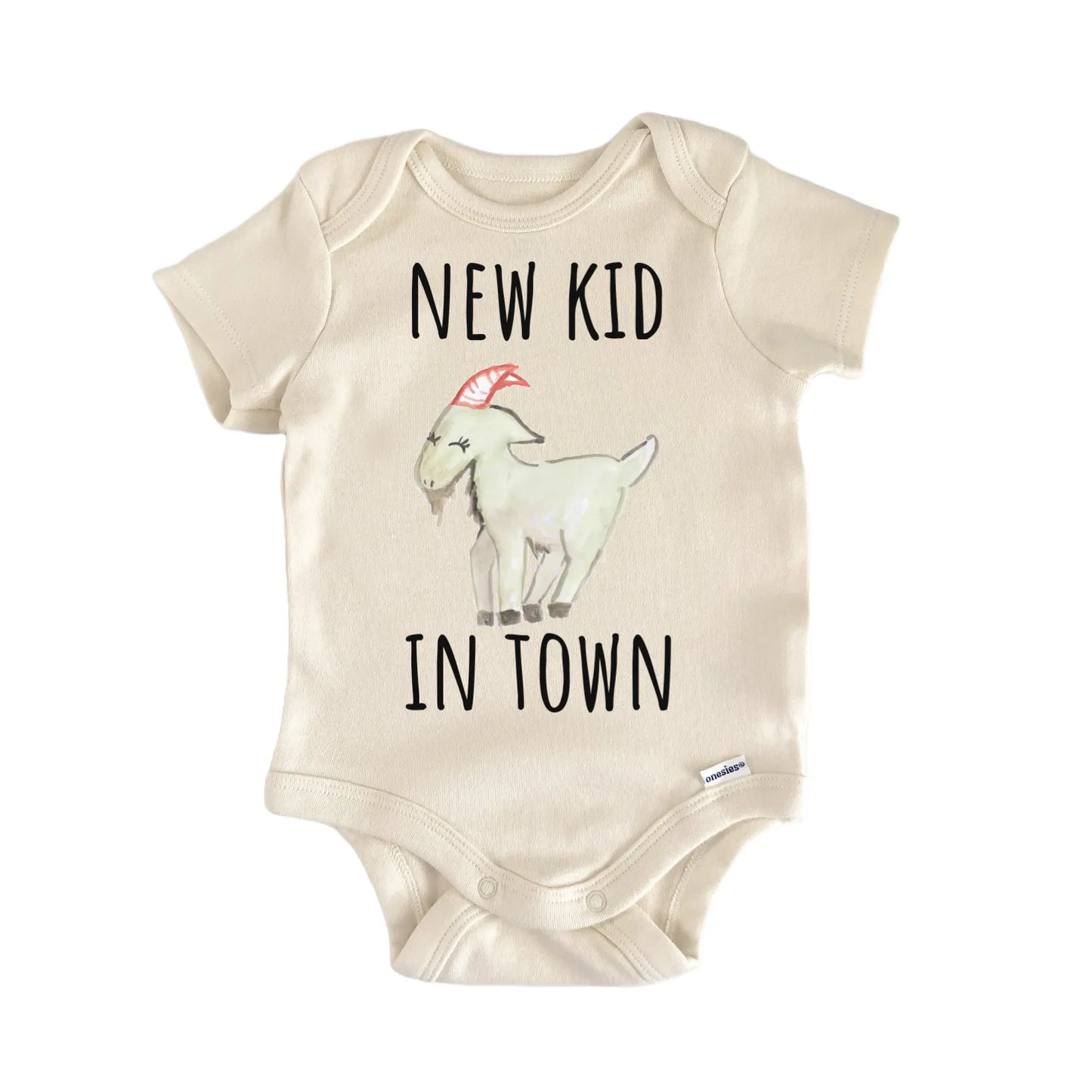 Goat Farm Animal New Kid Baby Gift Baby Bodysuit