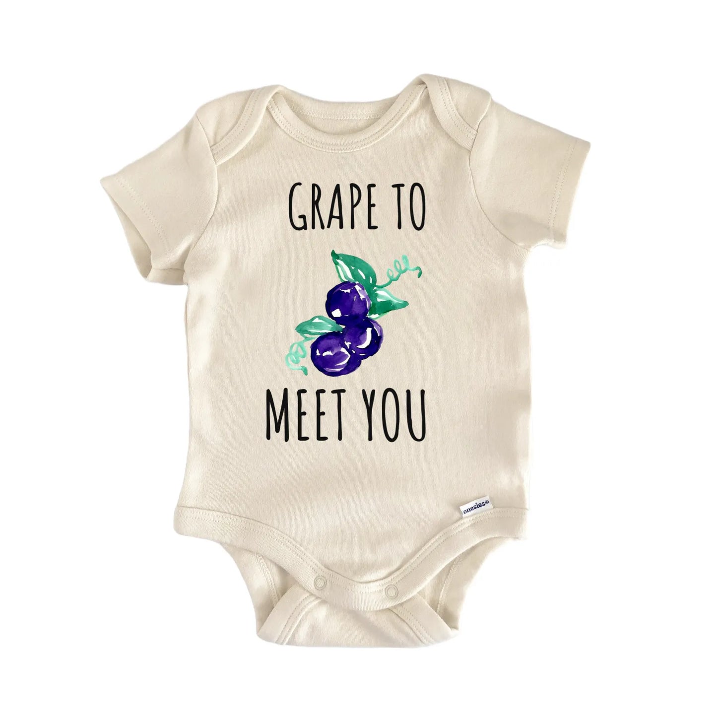 Grape Fruit Vineyard Wine Infant Gift Baby Bodysuit