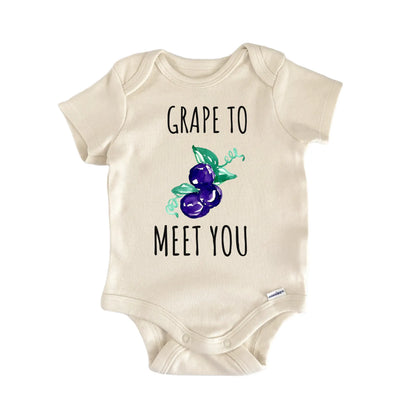 Grape Fruit Vineyard Wine Infant Gift Baby Bodysuit