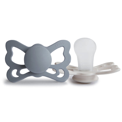 FRIGG Butterfly Anatomical Silicone Pacifier 2-Pack (6-18 Months)