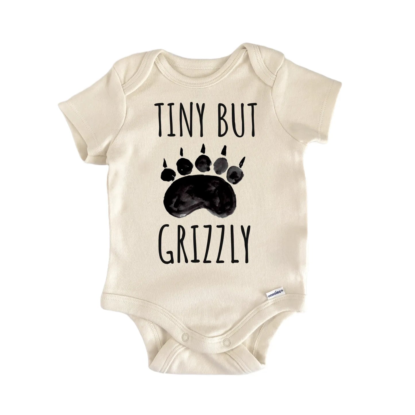 Grizzly Bear Woodland Animal Baby Gift Baby Bodysuit