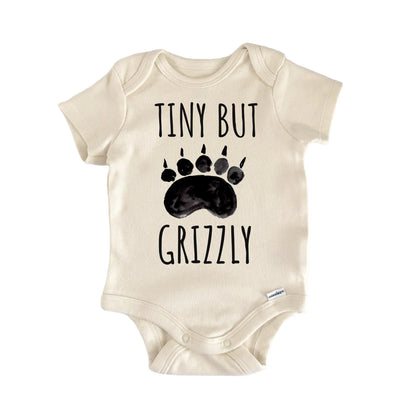 Grizzly Bear Woodland Animal Baby Gift Baby Bodysuit
