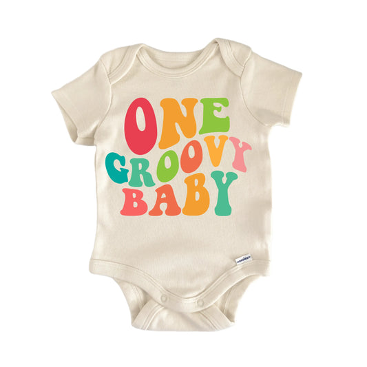 Groovy Hippie 70S Disco Newborn Baby Onesie® Onesie®