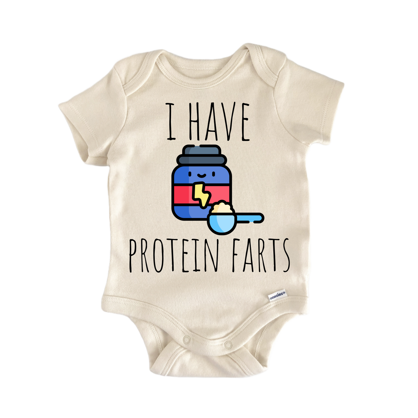 Gym Bodybuilder Working Newborn Baby Onesie® Bodysuit
