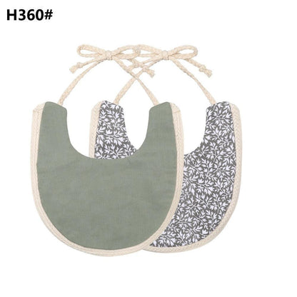 Handmade Luxury Floral Baby Bib Accessories Burp Cloths Newborn Baby Boy Girl Kids Cartoon Bibs 100% Cotton Linen Waterproof Saliva Bib For Kids