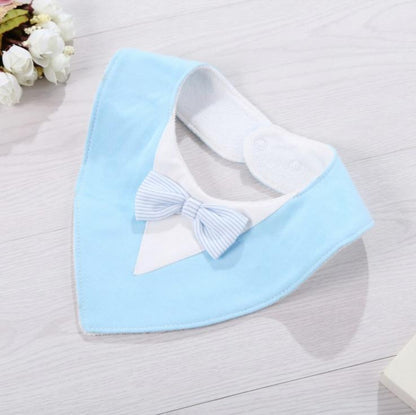 Infant Kids Bibs For Boy/Girls Newborn Feeding Waterproof Toddlers Soft Bow Burp Tie Scarf For Children