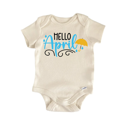 Hello April Newborn Baby Onesie® Onesie®