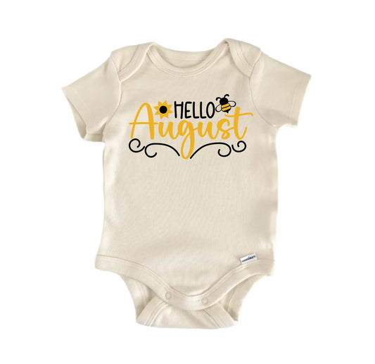 Hello August Newborn Baby Onesie® Onesie®