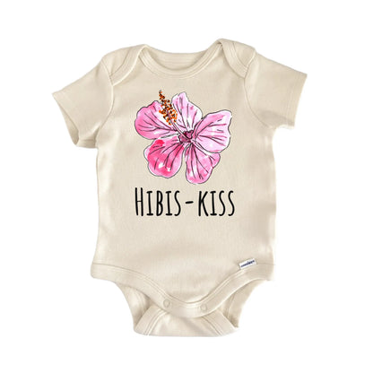 Hibiscus Hawaii Flower Kiss Baby Gift Baby Bodysuit