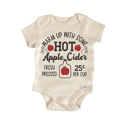 Hot Apple Cider Fall Newborn Baby Onesie® Onesie®