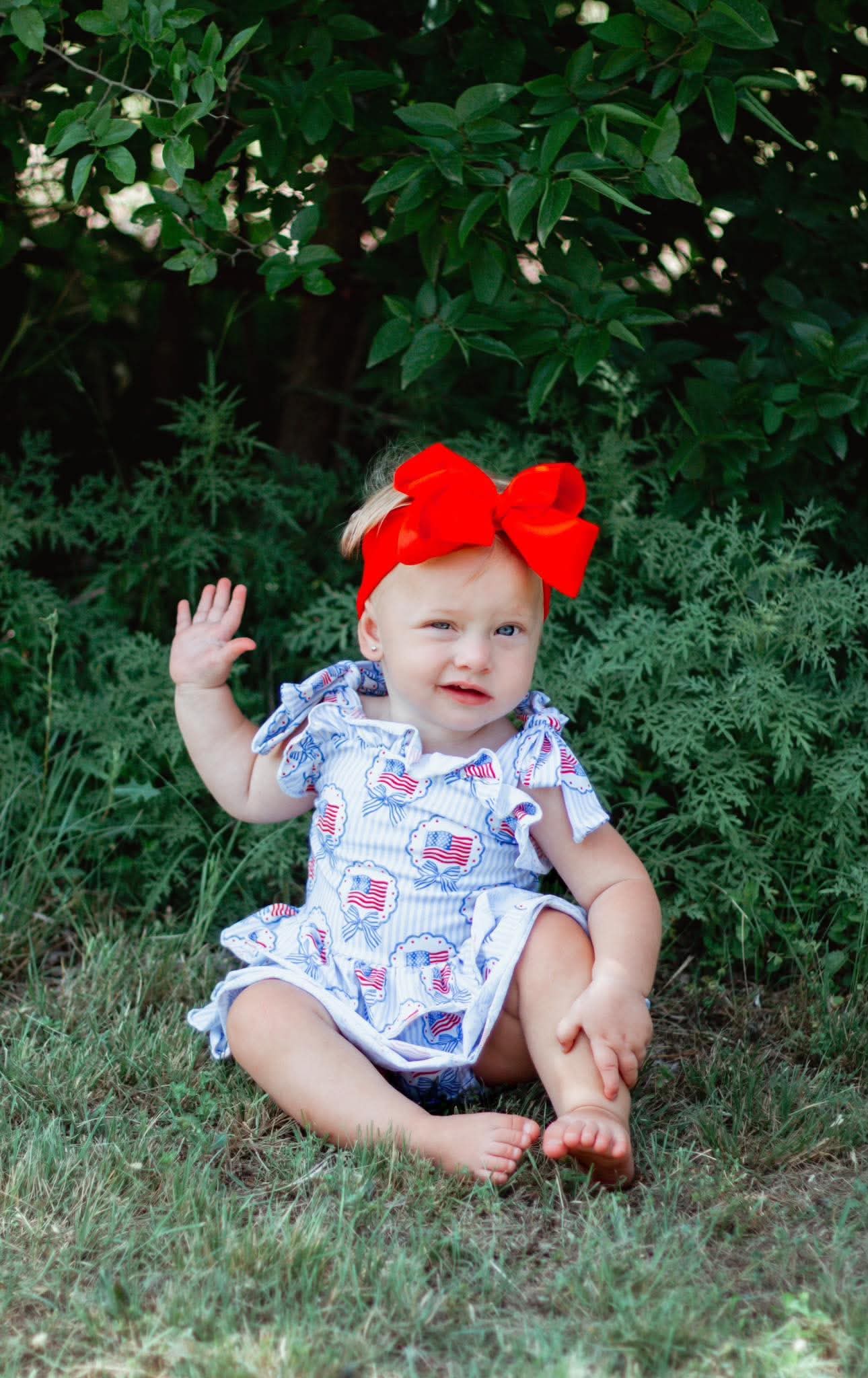 American Sweetheart ruffle romper (FINAL SALE)