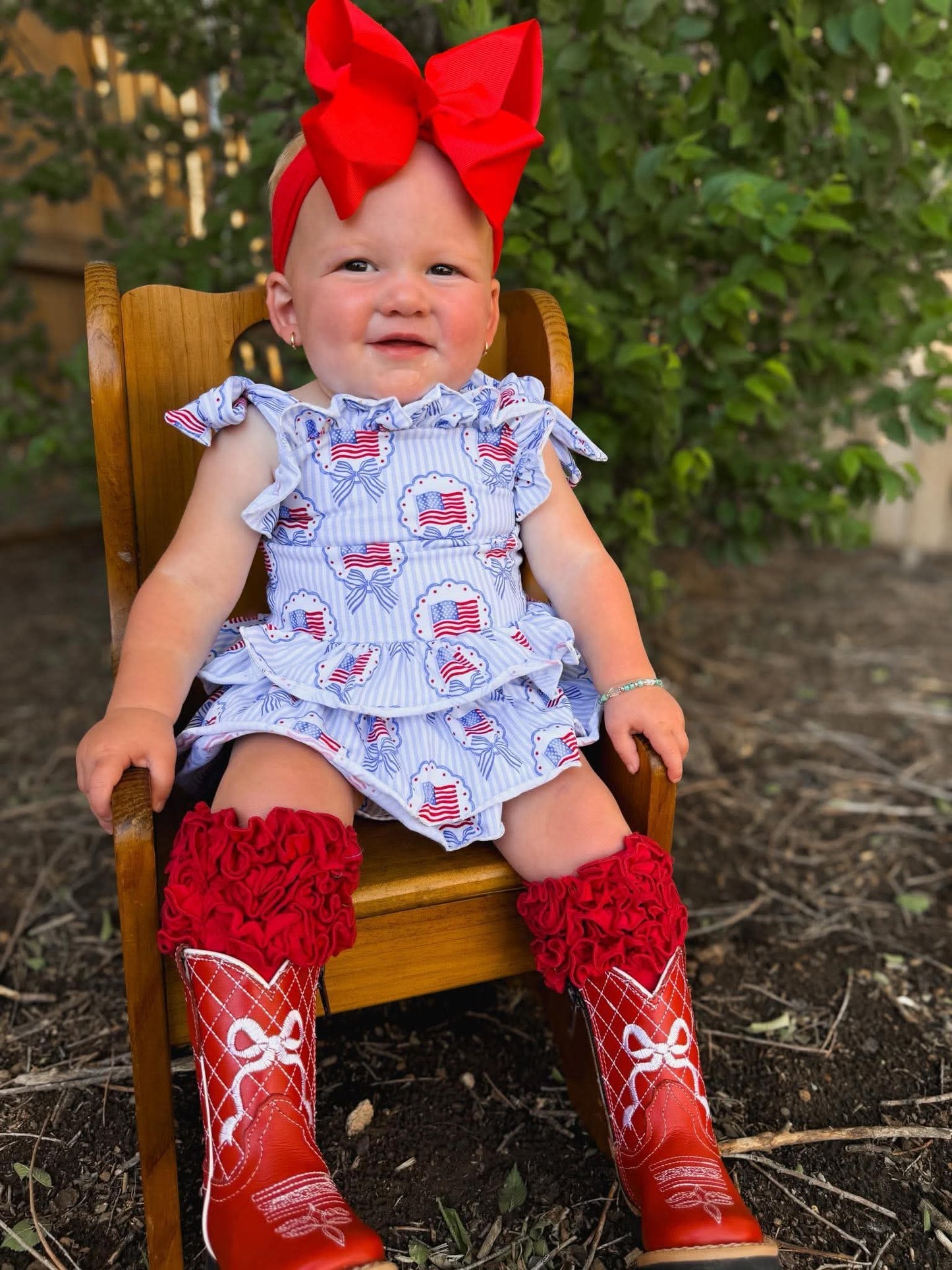 American Sweetheart ruffle romper (FINAL SALE)