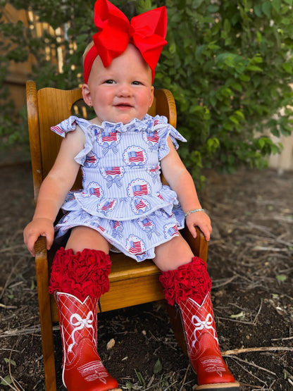 American Sweetheart ruffle romper (FINAL SALE)