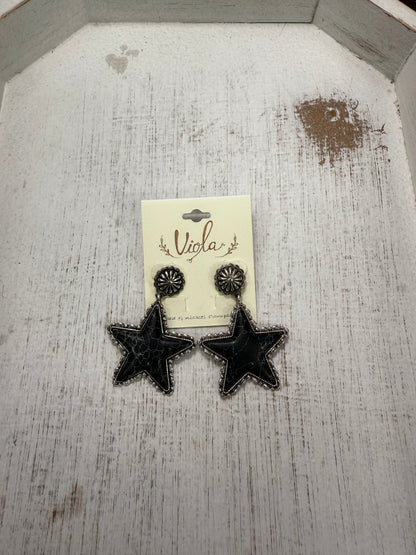 Western Star Earrings (5 colors) (FINAL SALE)