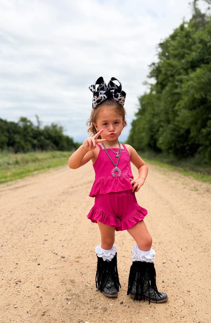 Pink Ruffle Set