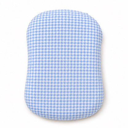 Blue Gingham Ruffle Baby Lounger Cover