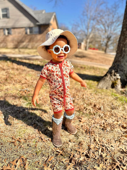 Be Mine Bamboo Shortie Romper (FINAL SALE)