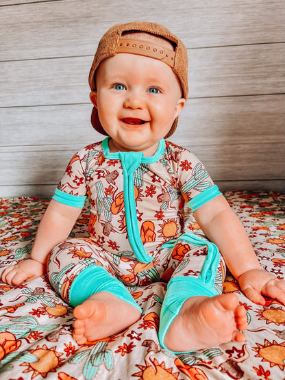 18/24 Months Wild West Short Sleeve Bamboo Sleeper (FINAL SALE)