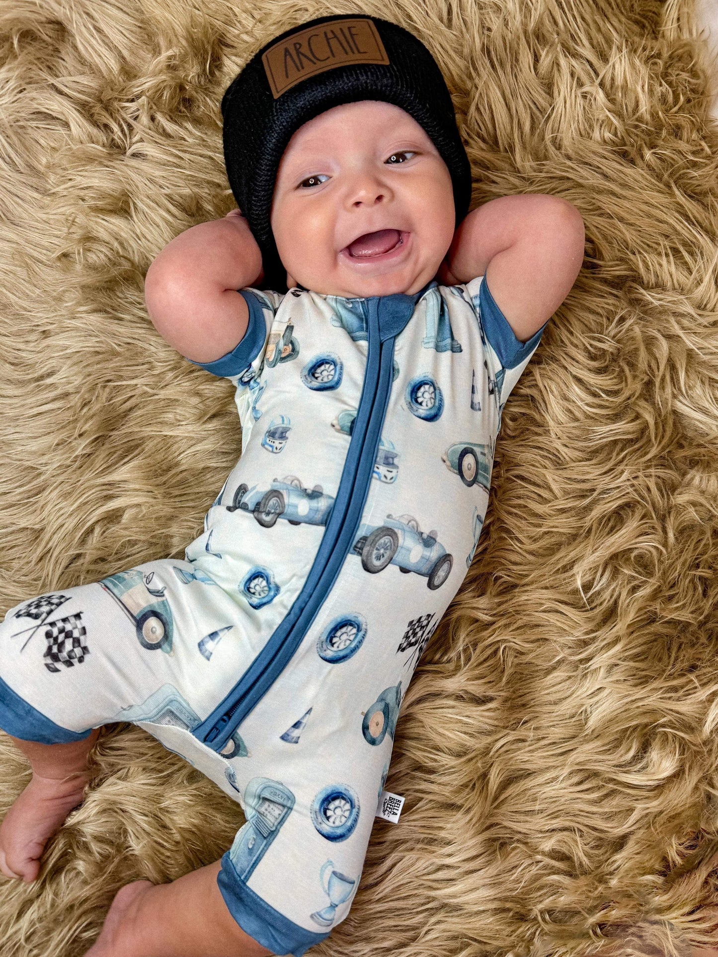 Need For Speed Bamboo Shortie Romper (FINAL SALE)