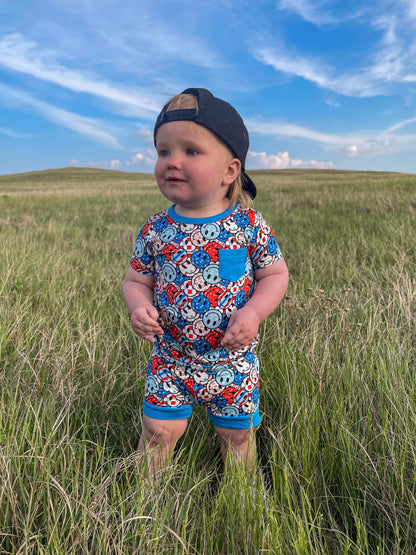 12/18 Months Smile USA Bamboo Sleep Short Set (FINAL SALE)