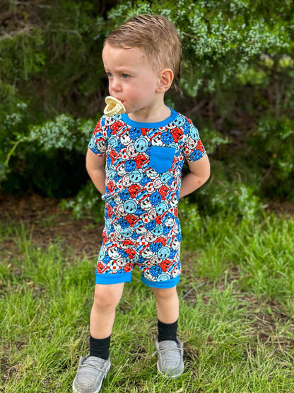 12/18 Months Smile USA Bamboo Sleep Short Set (FINAL SALE)