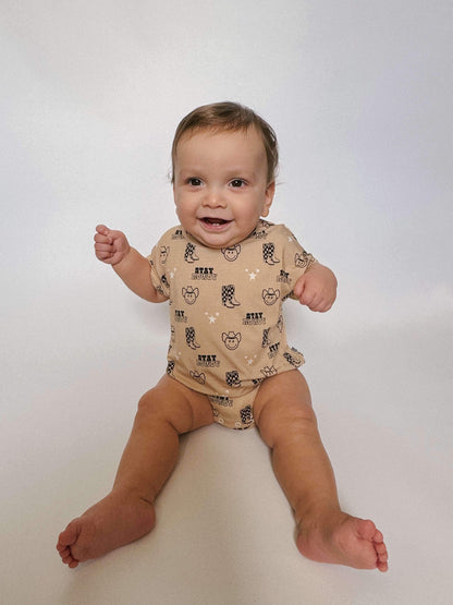 2T Stay Rowdy Oversized Bamboo Romper (FINAL SALE)