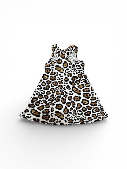 Ivory Cheetah • Racerback Dress
