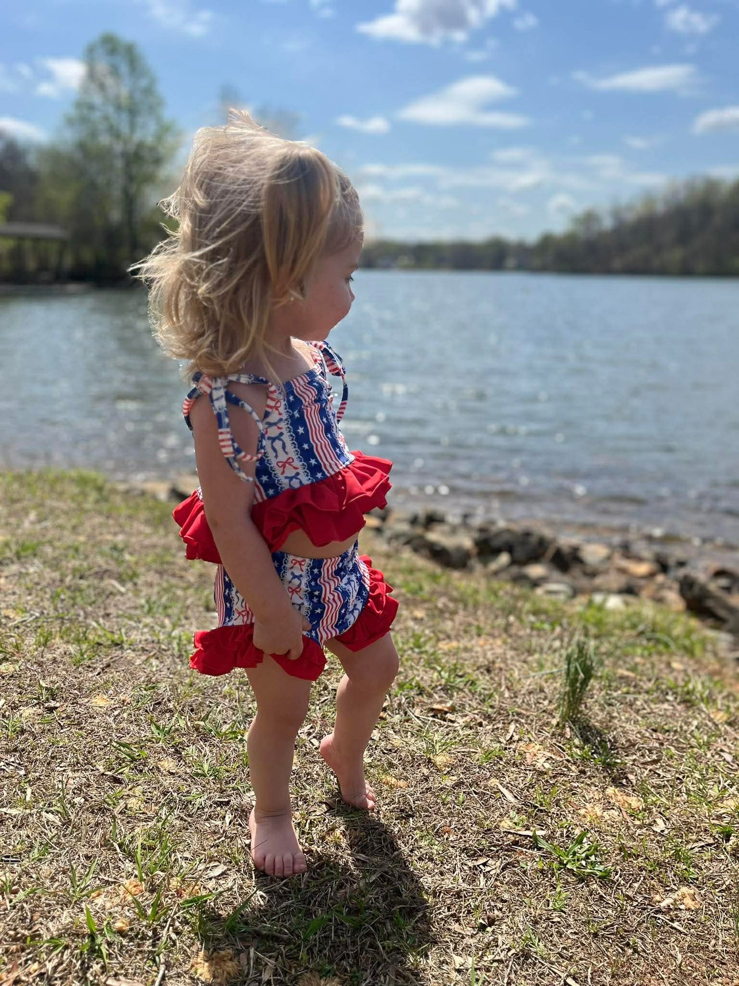 Little Miss America 2 Piece Swim Suit (FINAL SALE)
