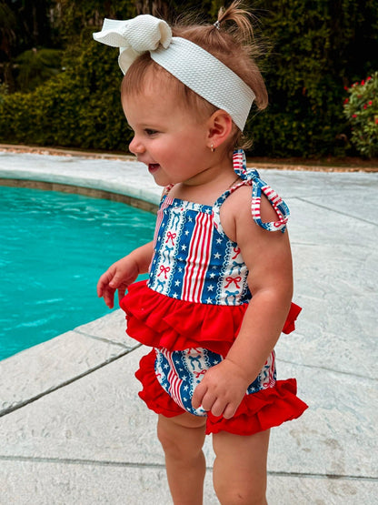Little Miss America 2 Piece Swim Suit (FINAL SALE)