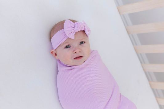 (SOLID, ribbed) Saltwater Princess - Swaddle Set