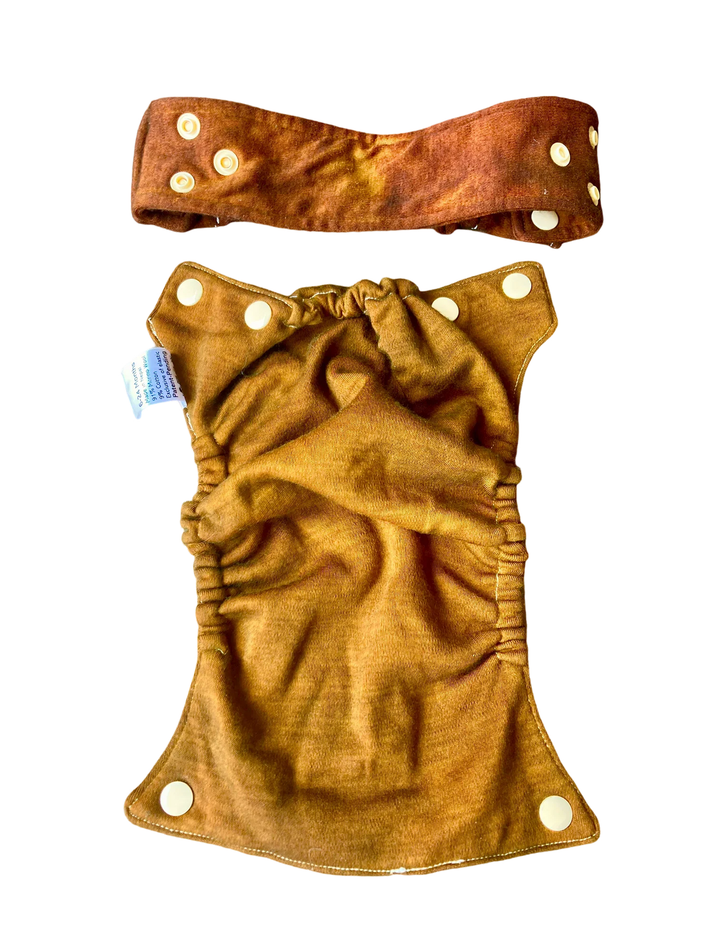 Merino Wool All-In-Two Diaper Cover and Belt