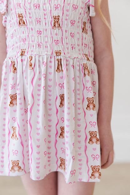 Cherie - Smocked Diaper Dress Set