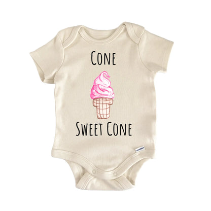 Icecream Cone Dessert Baby Gift Baby Bodysuit