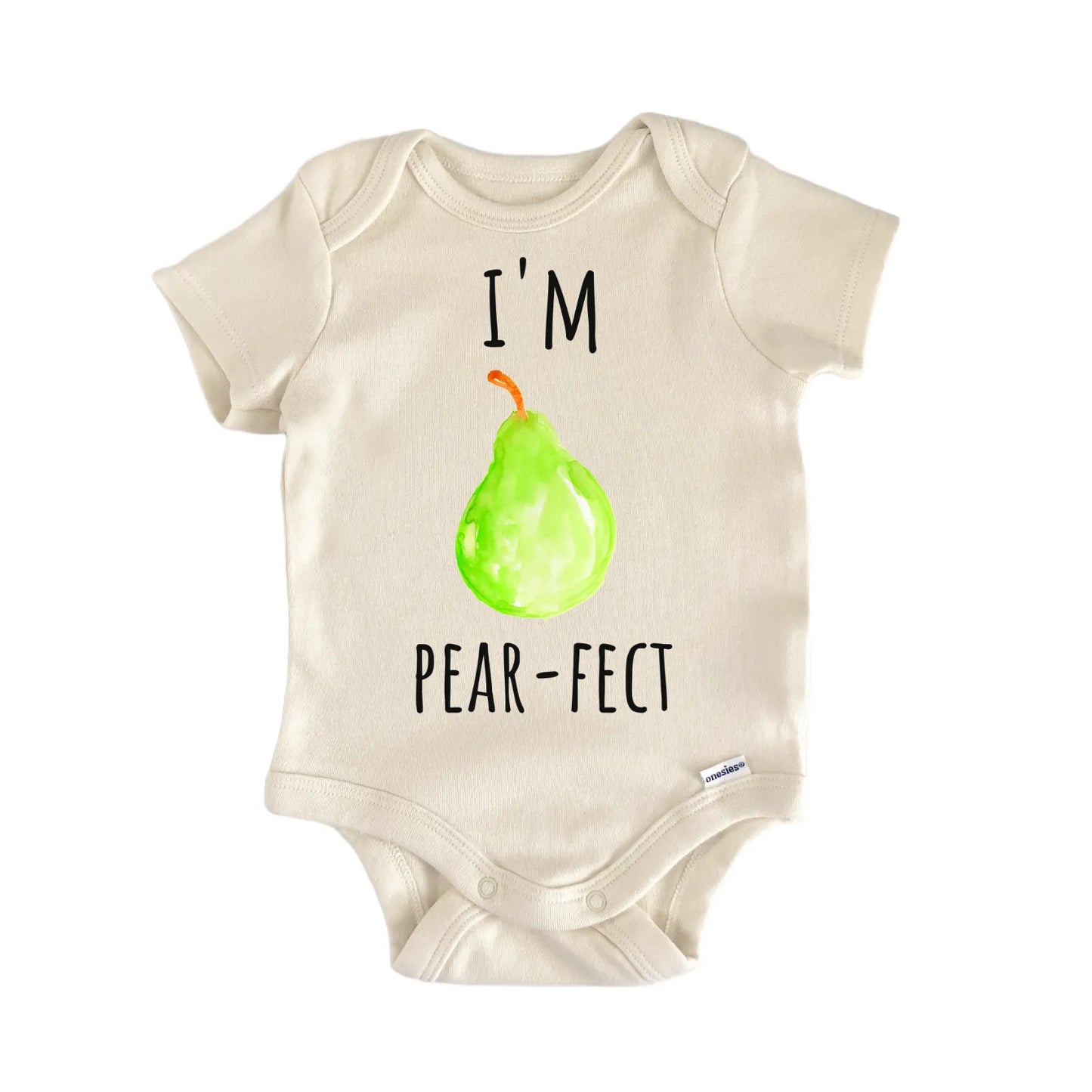 Im Pearfect Pear Fruit Infant Gift Baby Bodysuit
