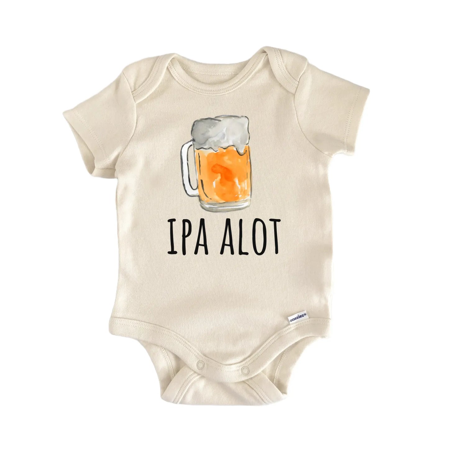IPA A Lot Beer Hops Draft Infant Gift Baby Bodysuit