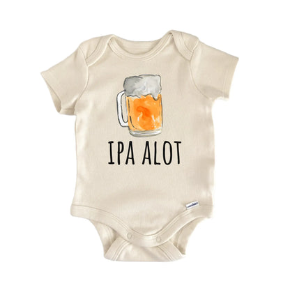 IPA A Lot Beer Hops Draft Infant Gift Baby Bodysuit