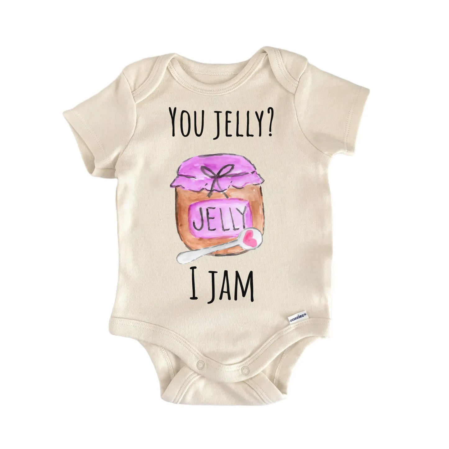 Jelly Jam Fruit Spread Toast Infant Gift Baby Bodysuit