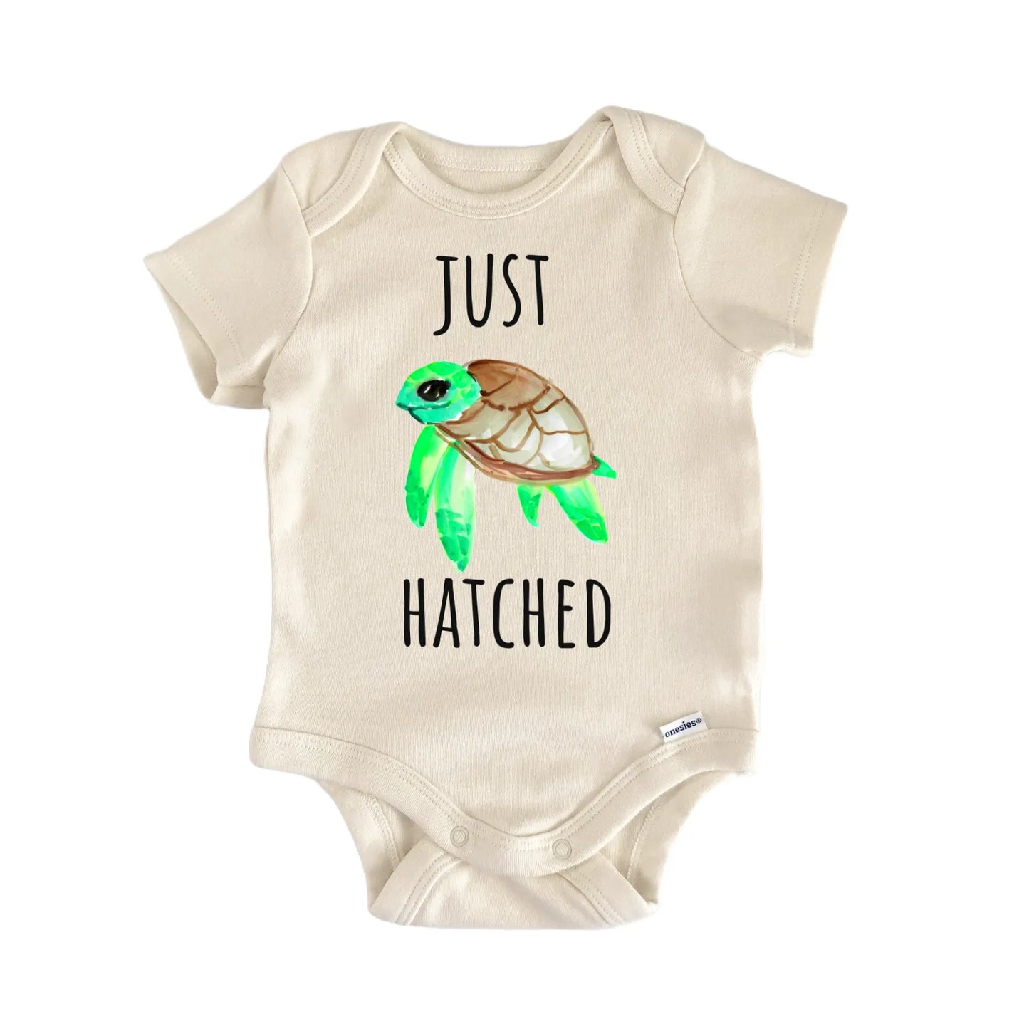 Just Hatched Sea Turtle Beach Infant Gift Baby Bodysuit