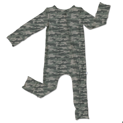 Kace Camo Bamboo Convertible Footie