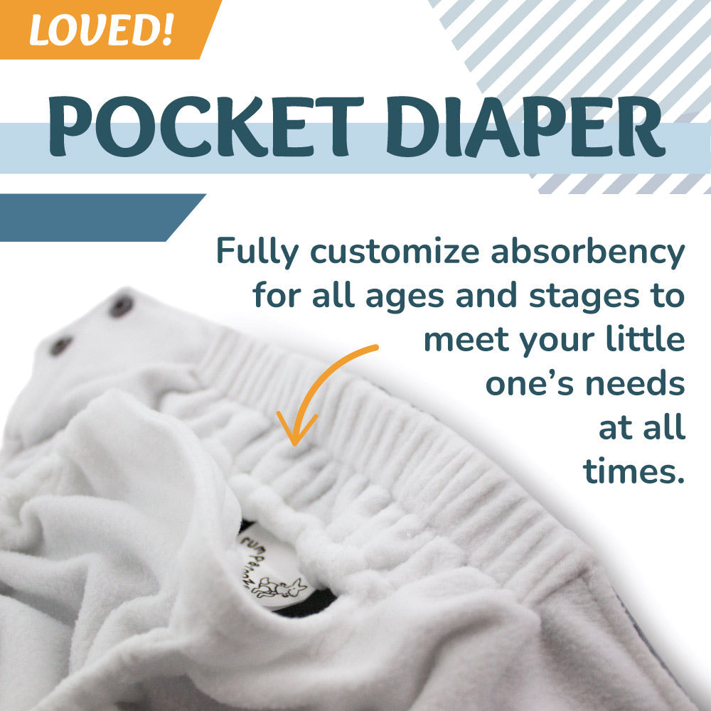 Rumparooz OBV G3 One Size Pocket Cloth Diaper - Saffron Yellow