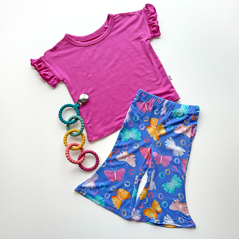 Korrie Butterflies Bamboo Flared Leggings