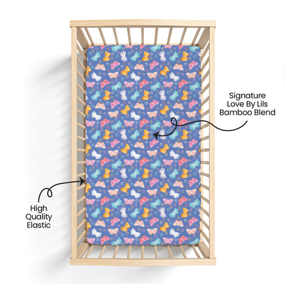 Korrie Butterflies Bamboo Crib Sheet