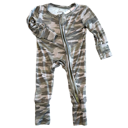 Kace Camo Bamboo Convertible Footie