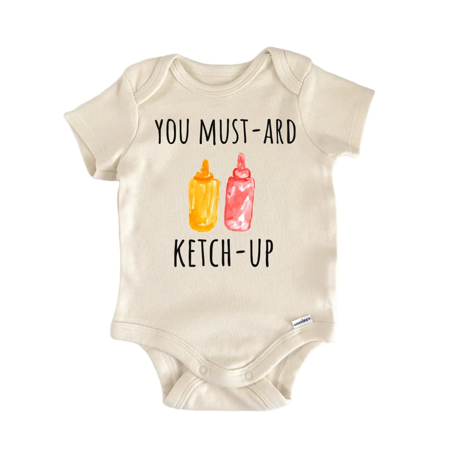 Ketchup Mustard Condiment BBQ Grill Baby Gift Baby Bodysuit