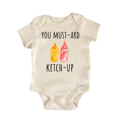 Ketchup Mustard Condiment BBQ Grill Baby Gift Baby Bodysuit