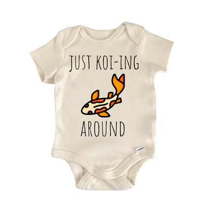 Koi Fish Pond Newborn Baby Onesie® Bodysuit